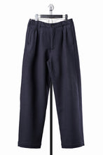 Load image into Gallery viewer, FULLCOUNT 1145 WOOL MELTON WIDETUCK TROUSERS (NAVY)