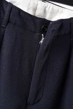 Load image into Gallery viewer, FULLCOUNT 1145 WOOL MELTON WIDETUCK TROUSERS (NAVY)