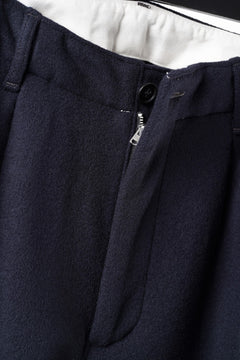 Load image into Gallery viewer, FULLCOUNT 1145 WOOL MELTON WIDETUCK TROUSERS (NAVY)