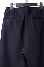 Load image into Gallery viewer, FULLCOUNT 1145 WOOL MELTON WIDETUCK TROUSERS (NAVY)
