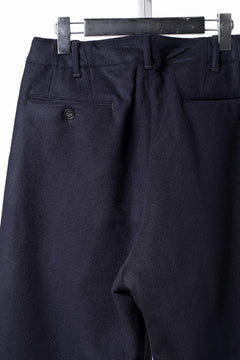 Load image into Gallery viewer, FULLCOUNT 1145 WOOL MELTON WIDETUCK TROUSERS (NAVY)
