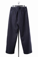 Load image into Gallery viewer, FULLCOUNT 1145 WOOL MELTON WIDETUCK TROUSERS (NAVY)