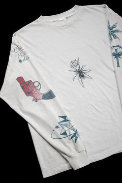 画像をギャラリービューアに読み込む, SAINT Mxxxxxx × Dr. Woo LS TEE / TATOO (WHITE)