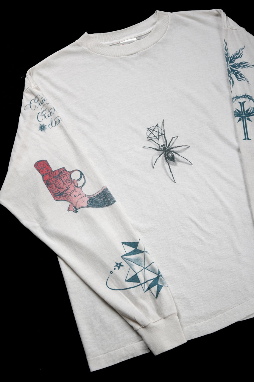 画像をギャラリービューアに読み込む, SAINT Mxxxxxx × Dr. Woo LS TEE / TATOO (WHITE)