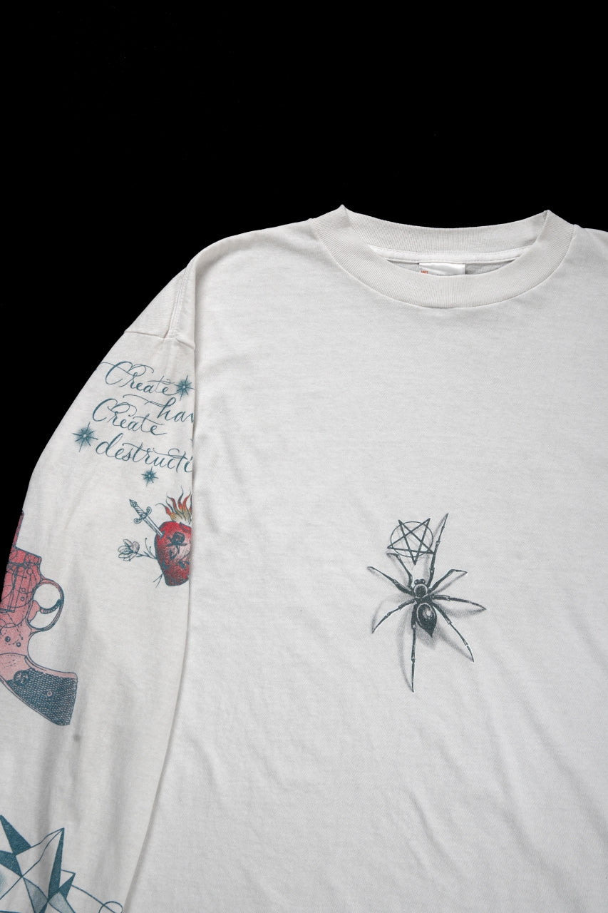 画像をギャラリービューアに読み込む, SAINT Mxxxxxx × Dr. Woo LS TEE / TATOO (WHITE)