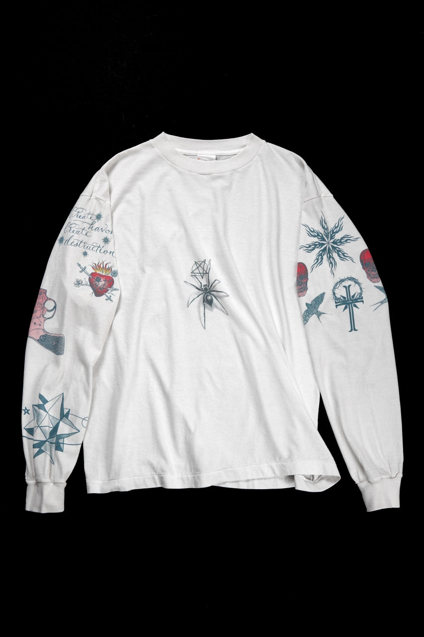 SAINT Mxxxxxx × Dr. Woo LS TEE / TATOO (WHITE) - ETERNAL by