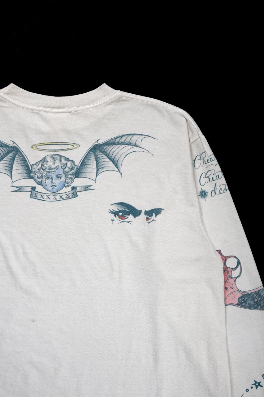 画像をギャラリービューアに読み込む, SAINT Mxxxxxx × Dr. Woo LS TEE / TATOO (WHITE)