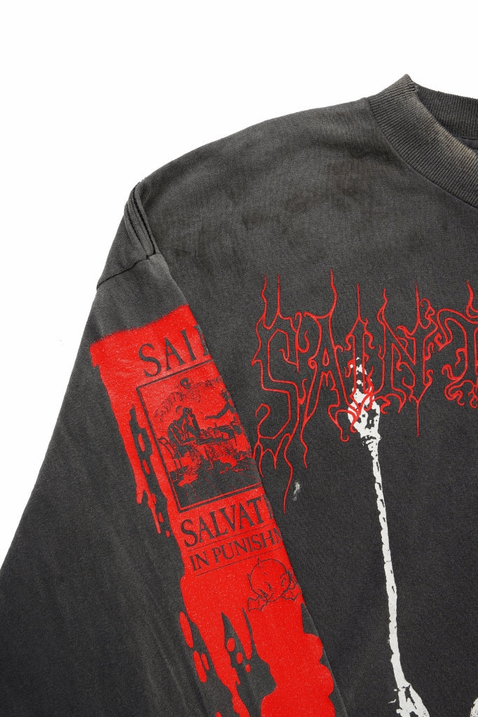 画像をギャラリービューアに読み込む, SAINT Mxxxxxx LS TEE / SAINT IS A KISS (BLACK)