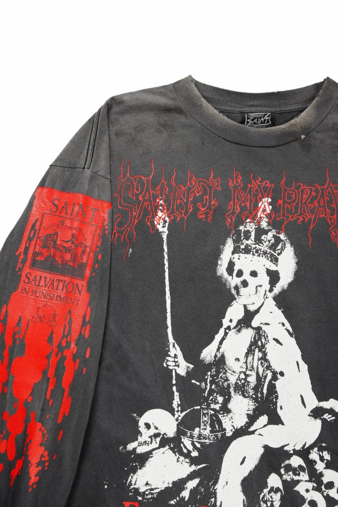 画像をギャラリービューアに読み込む, SAINT Mxxxxxx LS TEE / SAINT IS A KISS (BLACK)
