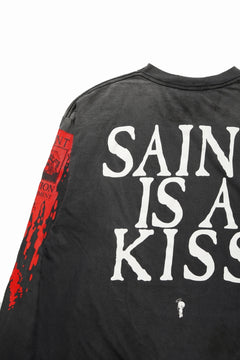 画像をギャラリービューアに読み込む, SAINT Mxxxxxx LS TEE / SAINT IS A KISS (BLACK)