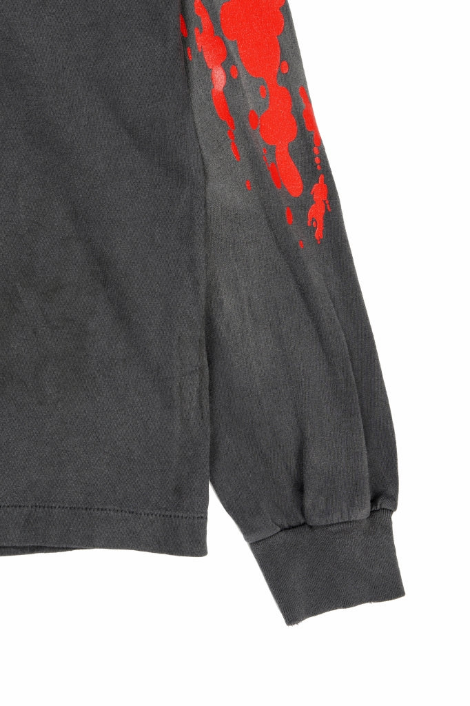 SAINT Mxxxxxx LS TEE / SAINT IS A KISS (BLACK)