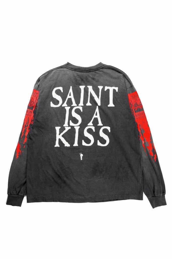 画像をギャラリービューアに読み込む, SAINT Mxxxxxx LS TEE / SAINT IS A KISS (BLACK)