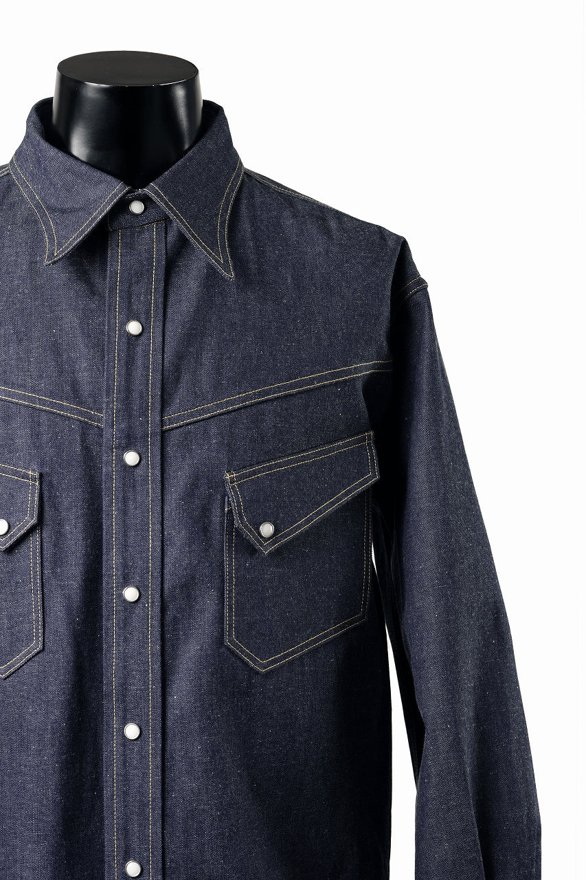 画像をギャラリービューアに読み込む, SAINT Mxxxxxx x BerBerJin DENIM SHIRT / REGID (BLUE)