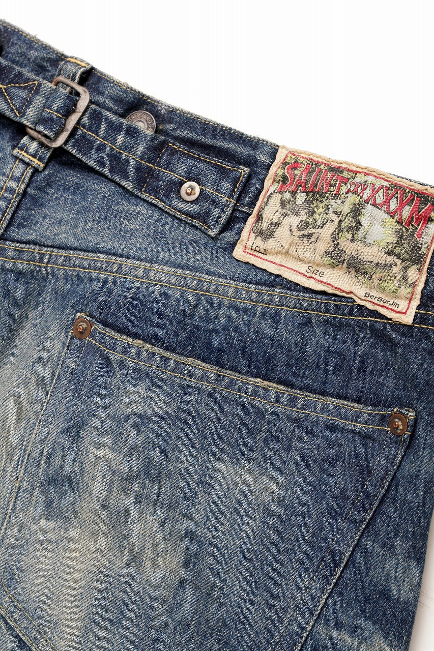 画像をギャラリービューアに読み込む, SAINT Mxxxxxx x BerBerJin BB_DENIM PANT 5PKTS DAMAGE (BLUE)