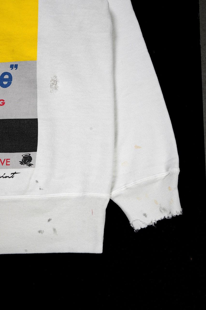 画像をギャラリービューアに読み込む, SAINT Mxxxxxx SWEAT / VAGUE ABUSE (WHITE)