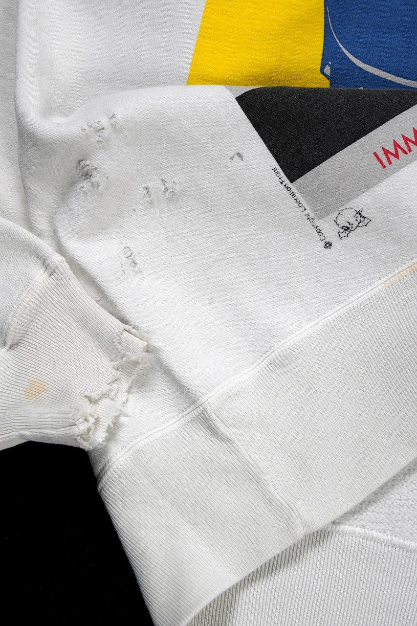 SAINT Mxxxxxx SWEAT / VAGUE ABUSE (WHITE)