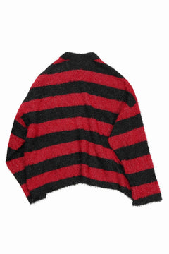 画像をギャラリービューアに読み込む, SAINT Mxxxxxx CREW NECK KNIT / GLITTER BORDER (BLACK + RED)