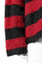画像をギャラリービューアに読み込む, SAINT Mxxxxxx CREW NECK KNIT / GLITTER BORDER (BLACK + RED)