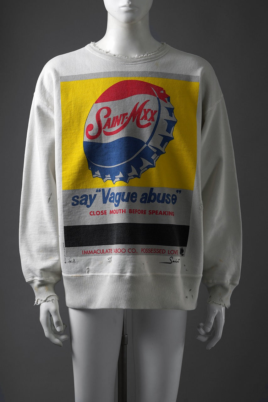 SAINT Mxxxxxx SWEAT / VAGUE ABUSE (WHITE)の商品ページ | セント
