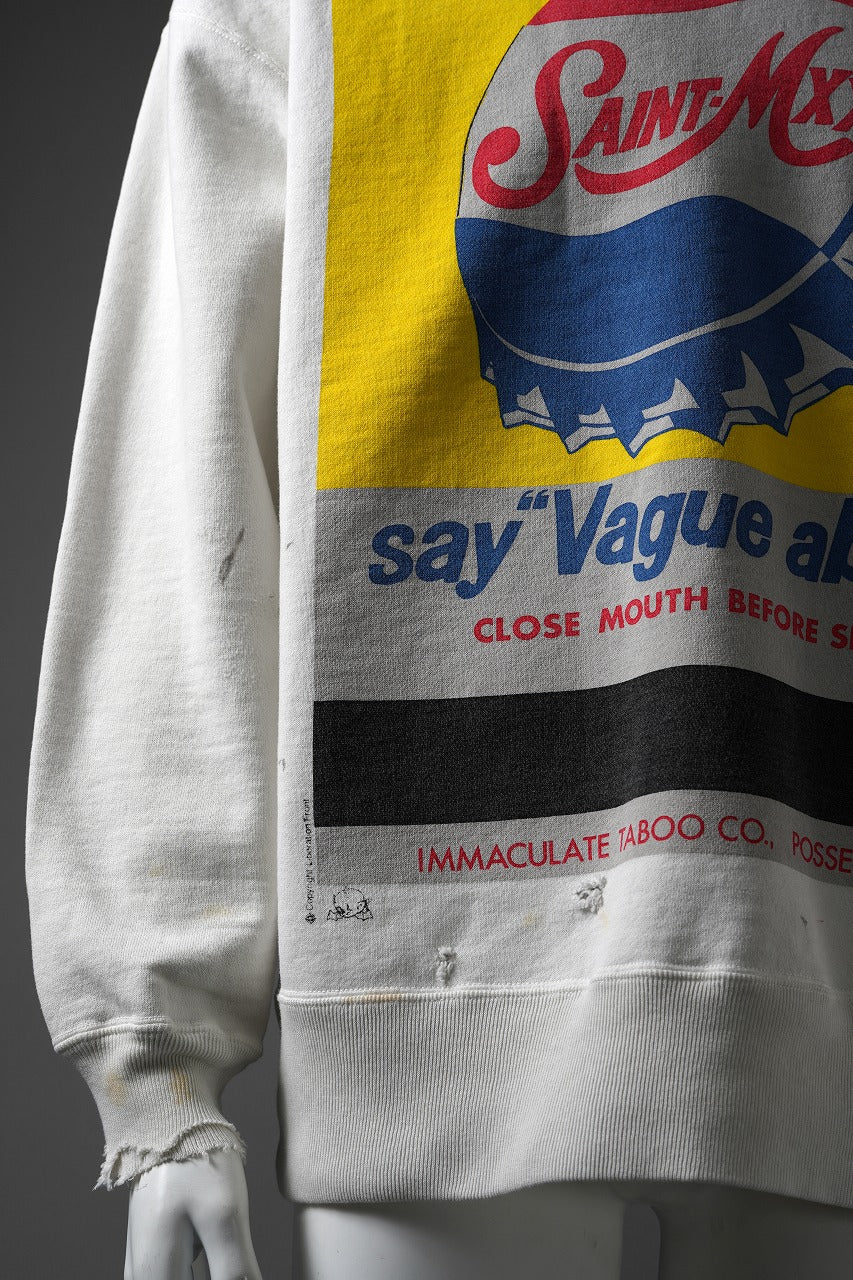 SAINT Mxxxxxx SWEAT / VAGUE ABUSE (WHITE)