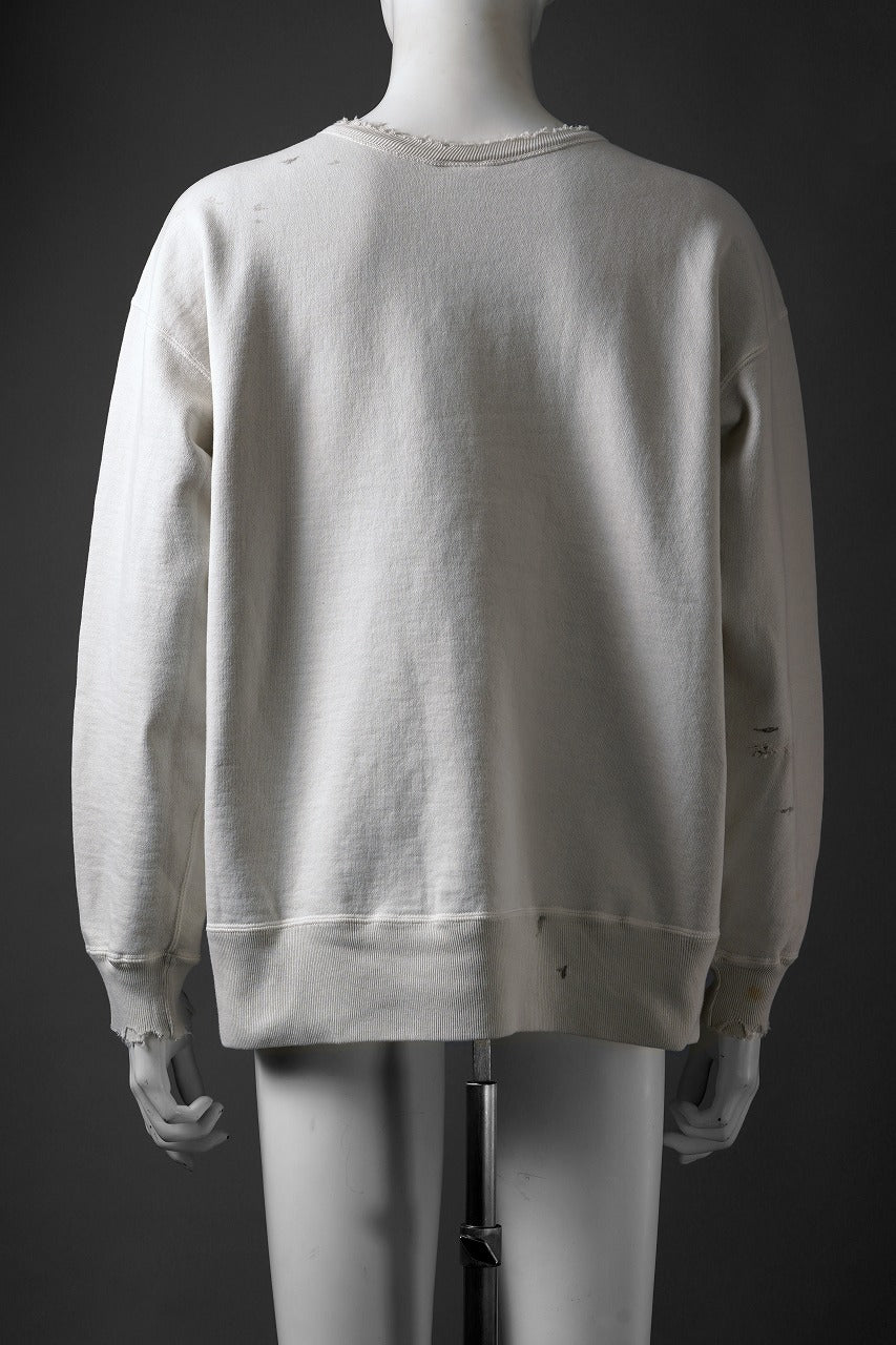 SAINT Mxxxxxx SWEAT / VAGUE ABUSE (WHITE)