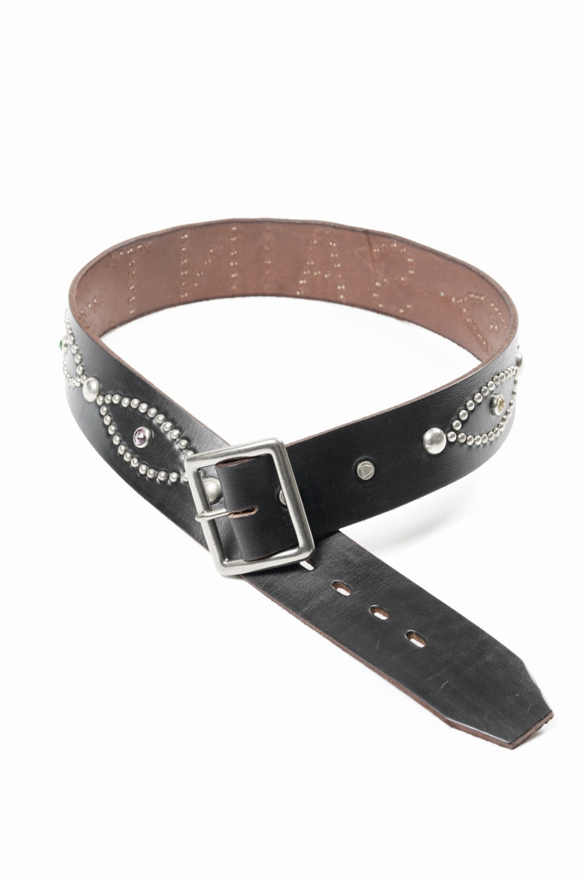 SAINT Mxxxxxx × HTC BELT / RAINBOW STONE (BLACK) - ETERNAL by LOOM
