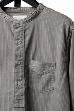 Load image into Gallery viewer, FULLCOUNT Herringbone Pencil Stripe Farmer Shirt (GRAY)