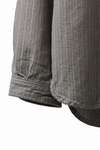Load image into Gallery viewer, FULLCOUNT Herringbone Pencil Stripe Farmer Shirt (GRAY)