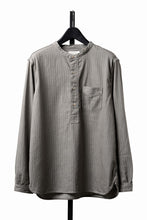 Load image into Gallery viewer, FULLCOUNT Herringbone Pencil Stripe Farmer Shirt (GRAY)