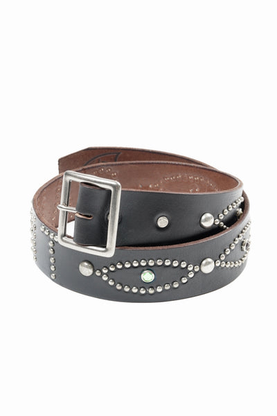 SAINT Mxxxxxx × HTC BELT / RAINBOW STONE (BLACK)