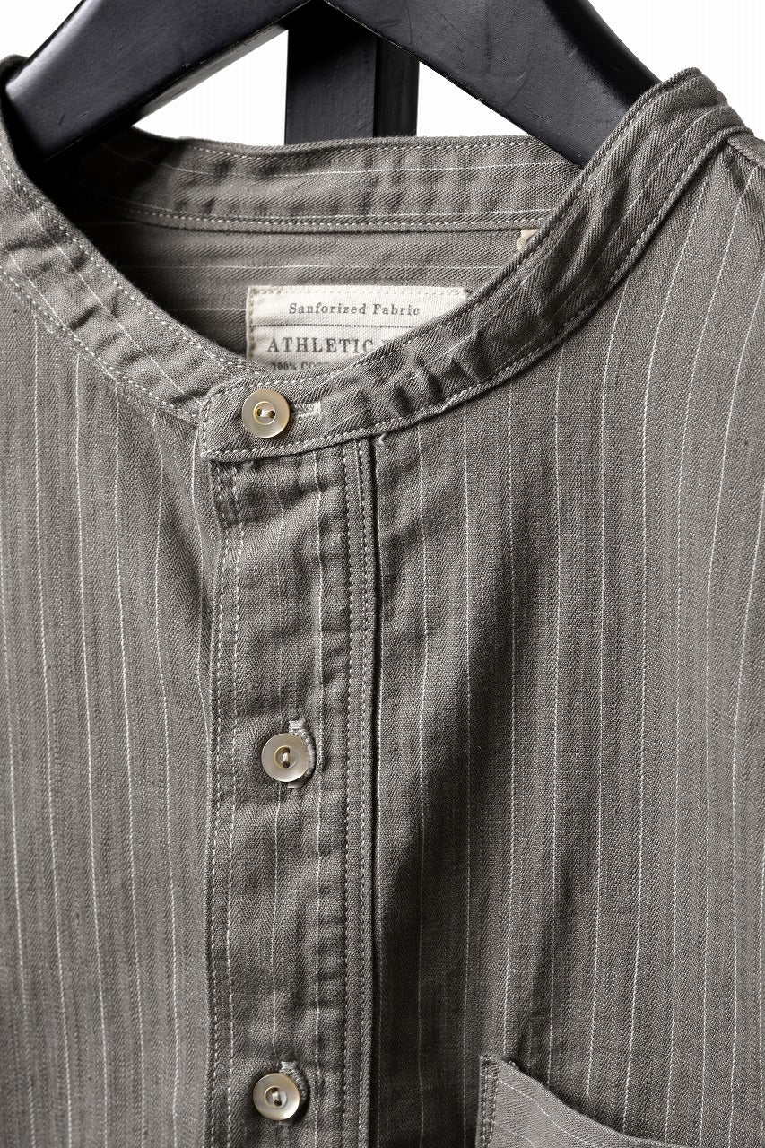Load image into Gallery viewer, FULLCOUNT Herringbone Pencil Stripe Farmer Shirt (GRAY)
