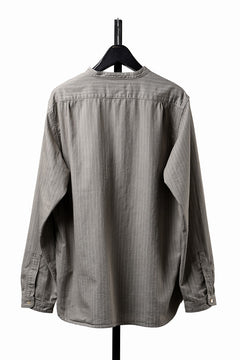 Load image into Gallery viewer, FULLCOUNT Herringbone Pencil Stripe Farmer Shirt (GRAY)