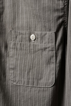 Load image into Gallery viewer, FULLCOUNT Herringbone Pencil Stripe Work Shirt (GRAY)