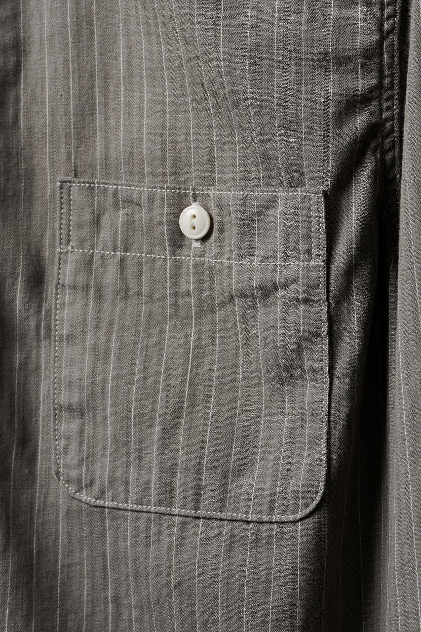 Load image into Gallery viewer, FULLCOUNT Herringbone Pencil Stripe Work Shirt (GRAY)