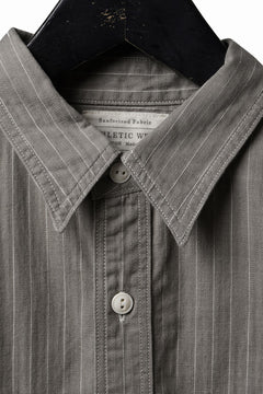 Load image into Gallery viewer, FULLCOUNT Herringbone Pencil Stripe Work Shirt (GRAY)