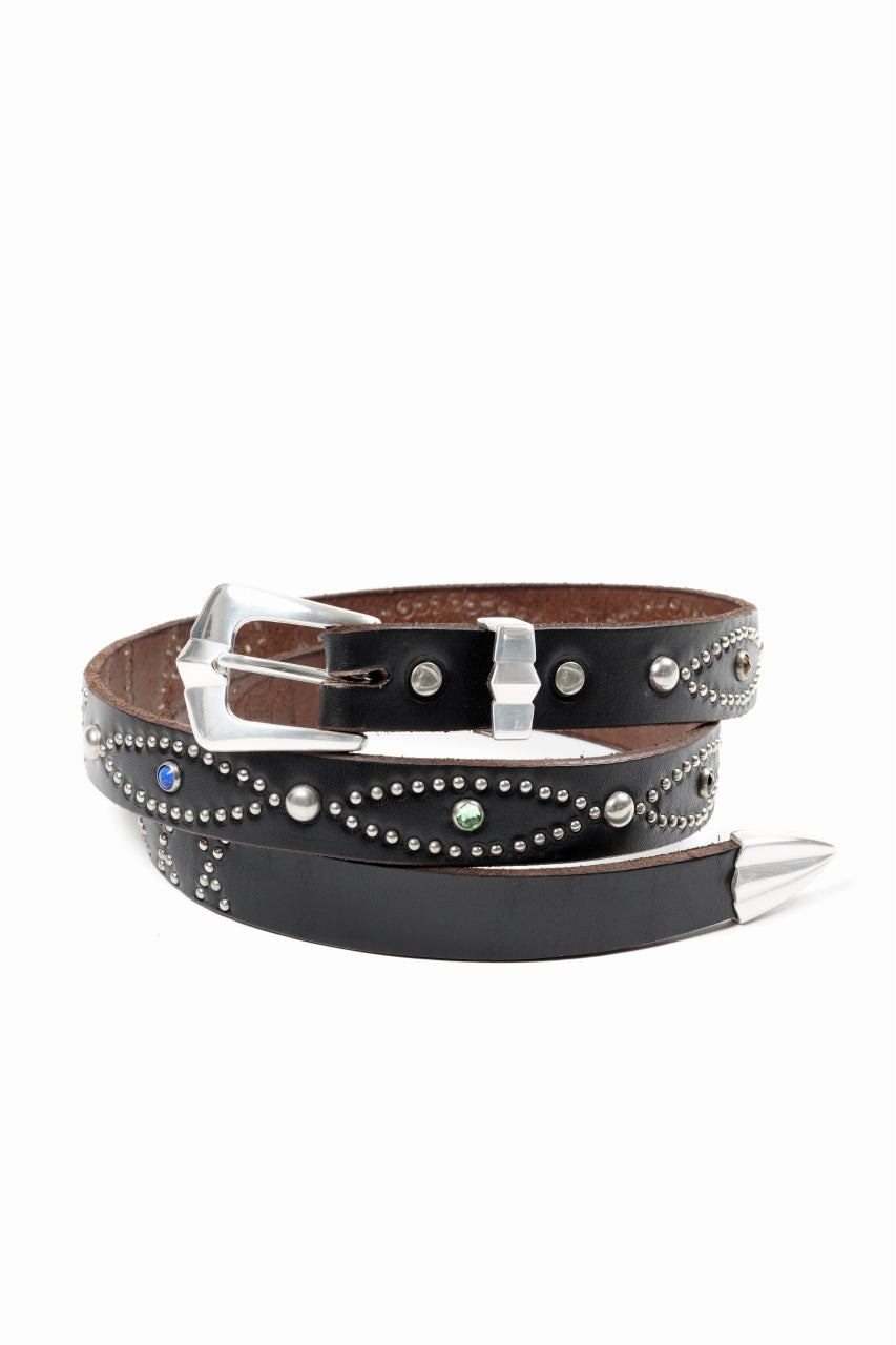 画像をギャラリービューアに読み込む, SAINT Mxxxxxx × HTC BELT NARROW / RAINBOW STONE (BLACK)