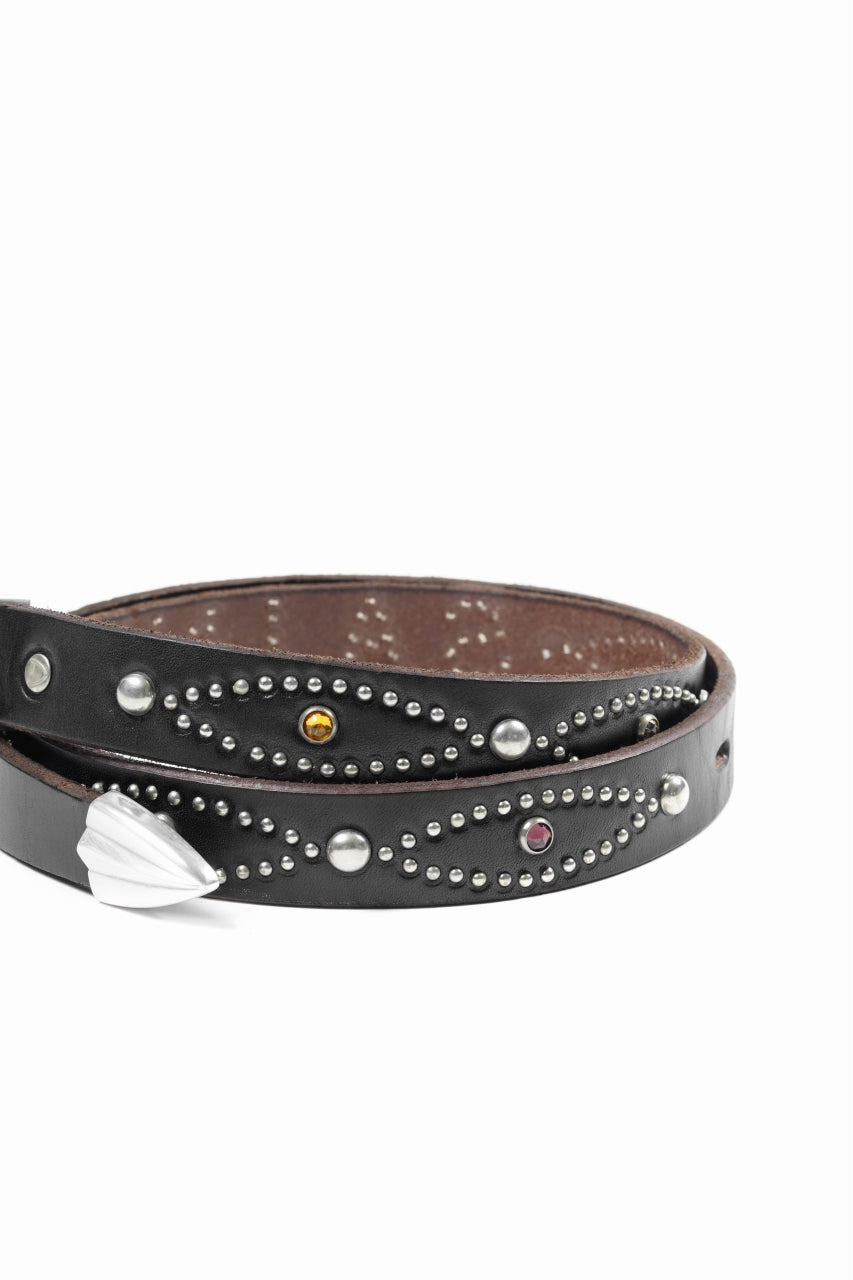 画像をギャラリービューアに読み込む, SAINT Mxxxxxx × HTC BELT NARROW / RAINBOW STONE (BLACK)