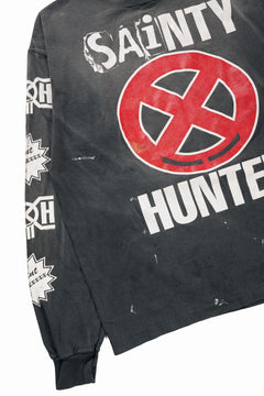 画像をギャラリービューアに読み込む, SAINT Mxxxxxx x BOUNTY HUNTER LS T-SHIRT / SAINTY HUNTER (BLACK)