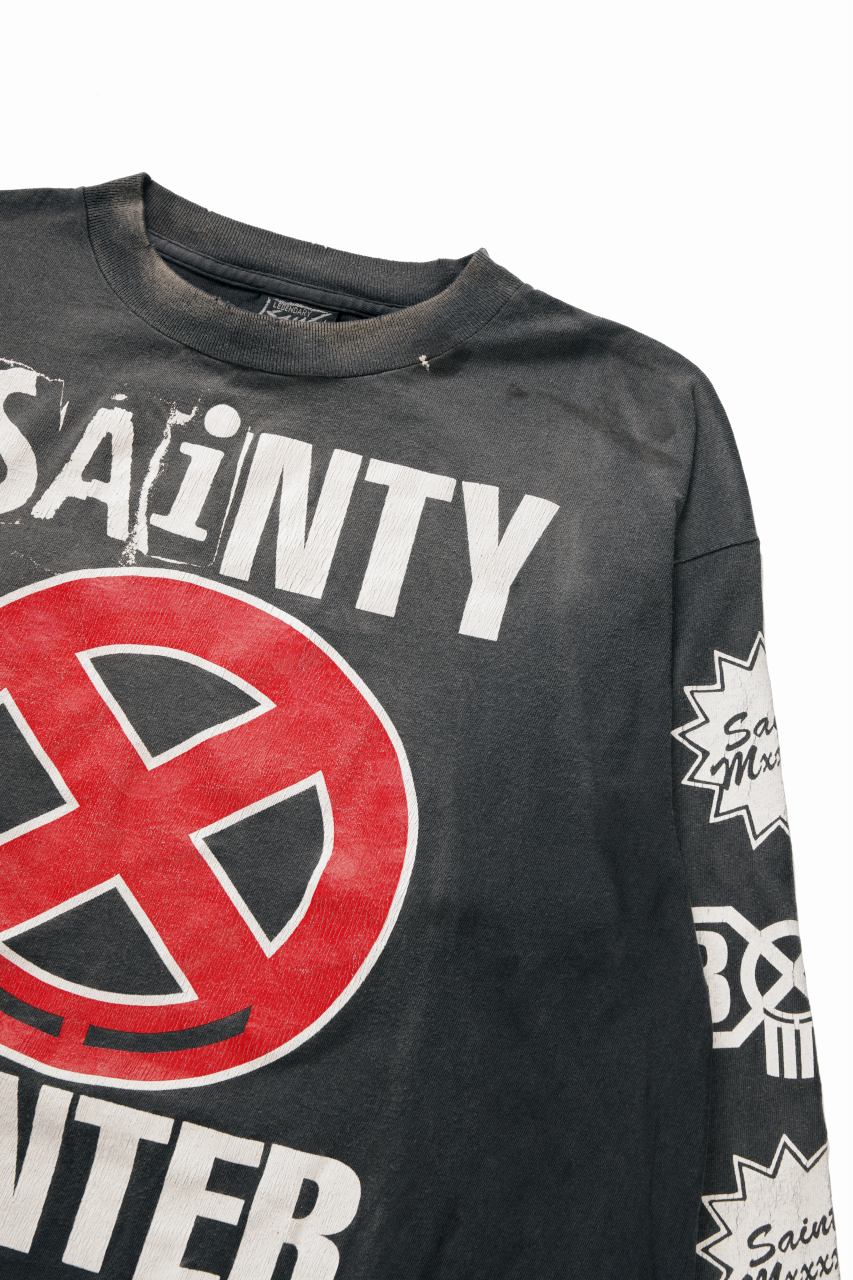 画像をギャラリービューアに読み込む, SAINT Mxxxxxx x BOUNTY HUNTER LS T-SHIRT / SAINTY HUNTER (BLACK)