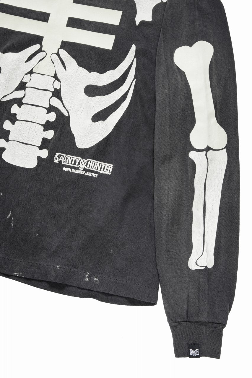 画像をギャラリービューアに読み込む, SAINT Mxxxxxx x BOUNTY HUNTER LS T-SHIRT / BONE (BLACK)