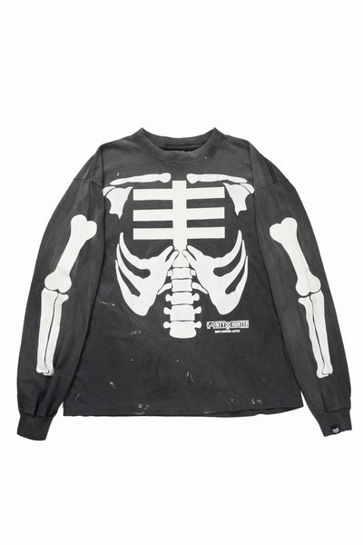 SAINT Mxxxxxx x BOUNTY HUNTER LS T-SHIRT / BONE (BLACK)