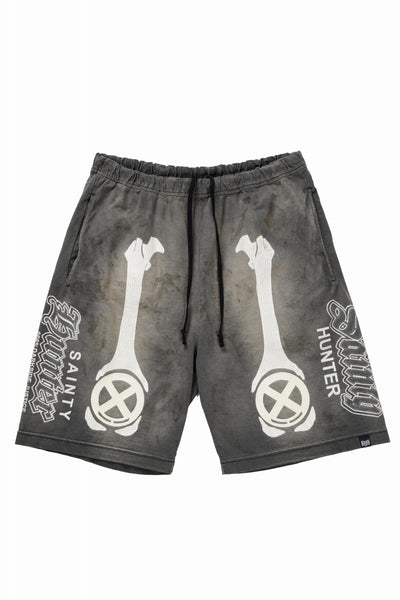 SAINT Mxxxxxx x BOUNTY HUNTER CUT SEW SHORTS / BONE (BLACK)