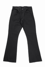 画像をギャラリービューアに読み込む, SAINT Mxxxxxx BLACK DENIM PANTS / FLARE (BLACK)