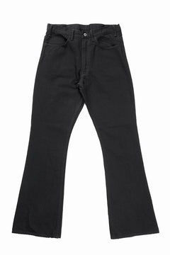 画像をギャラリービューアに読み込む, SAINT Mxxxxxx BLACK DENIM PANTS / FLARE (BLACK)