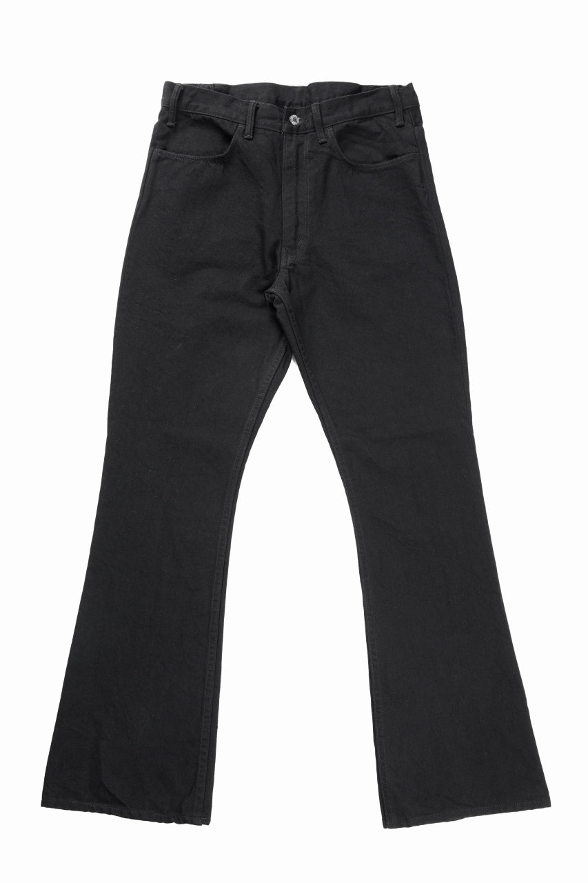 画像をギャラリービューアに読み込む, SAINT Mxxxxxx BLACK DENIM PANTS / FLARE (BLACK)