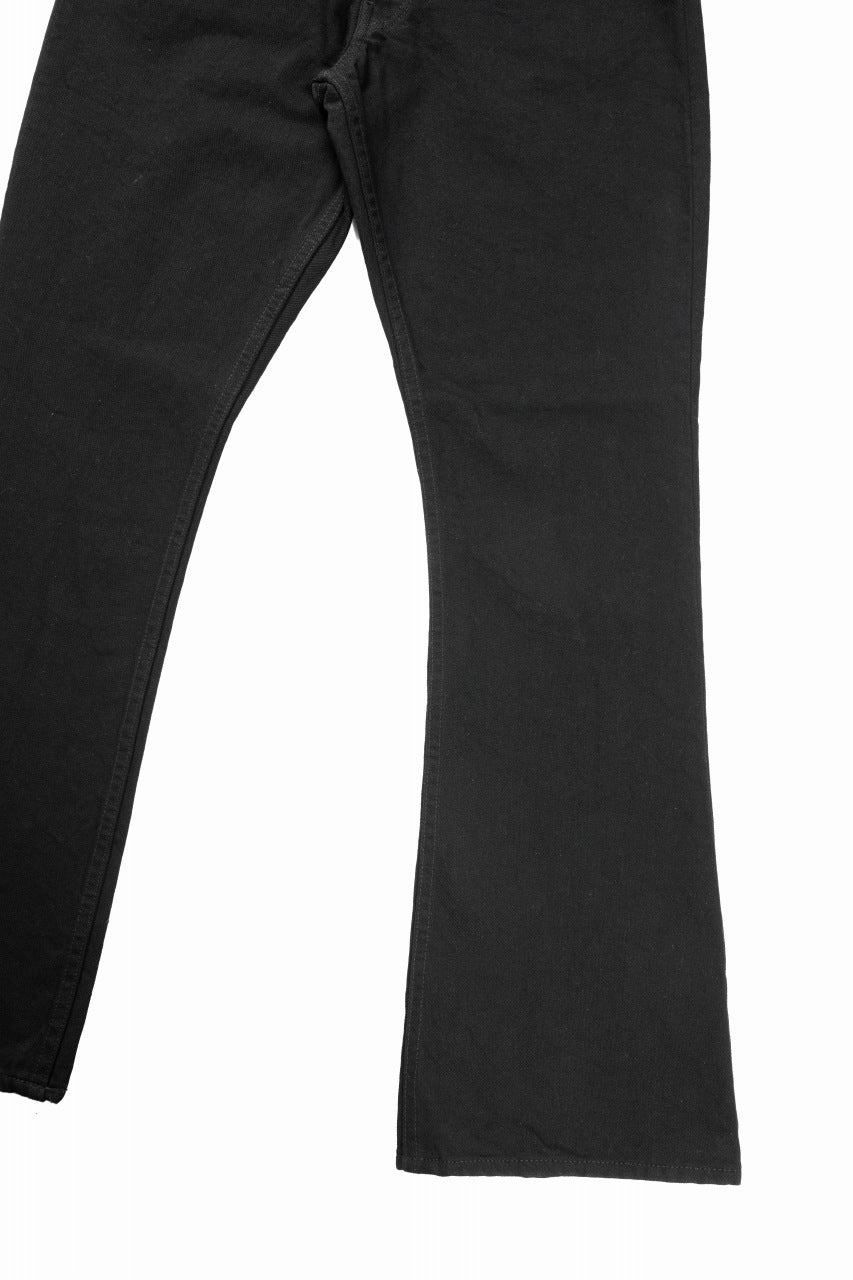 画像をギャラリービューアに読み込む, SAINT Mxxxxxx BLACK DENIM PANTS / FLARE (BLACK)