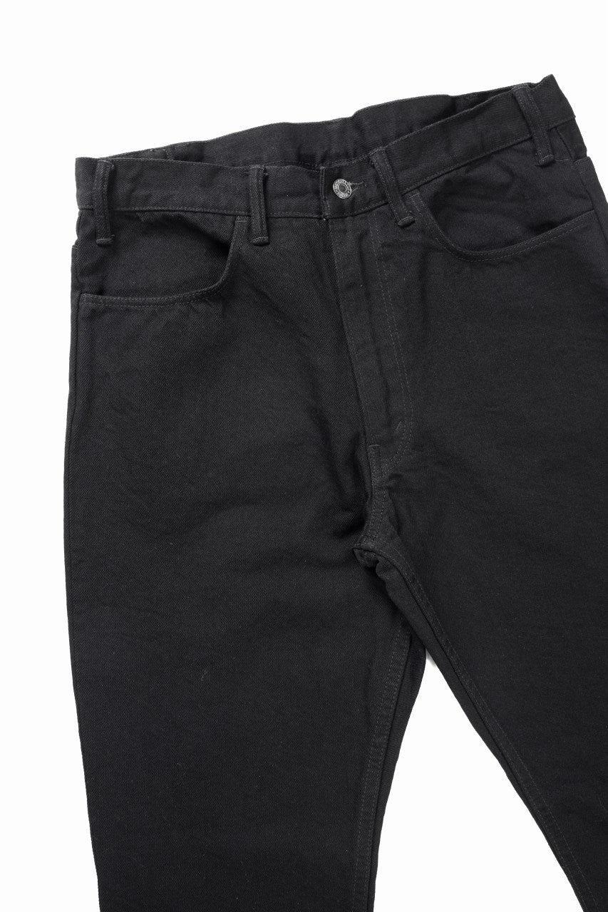 画像をギャラリービューアに読み込む, SAINT Mxxxxxx BLACK DENIM PANTS / FLARE (BLACK)