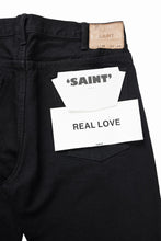 画像をギャラリービューアに読み込む, SAINT Mxxxxxx BLACK DENIM PANTS / FLARE (BLACK)