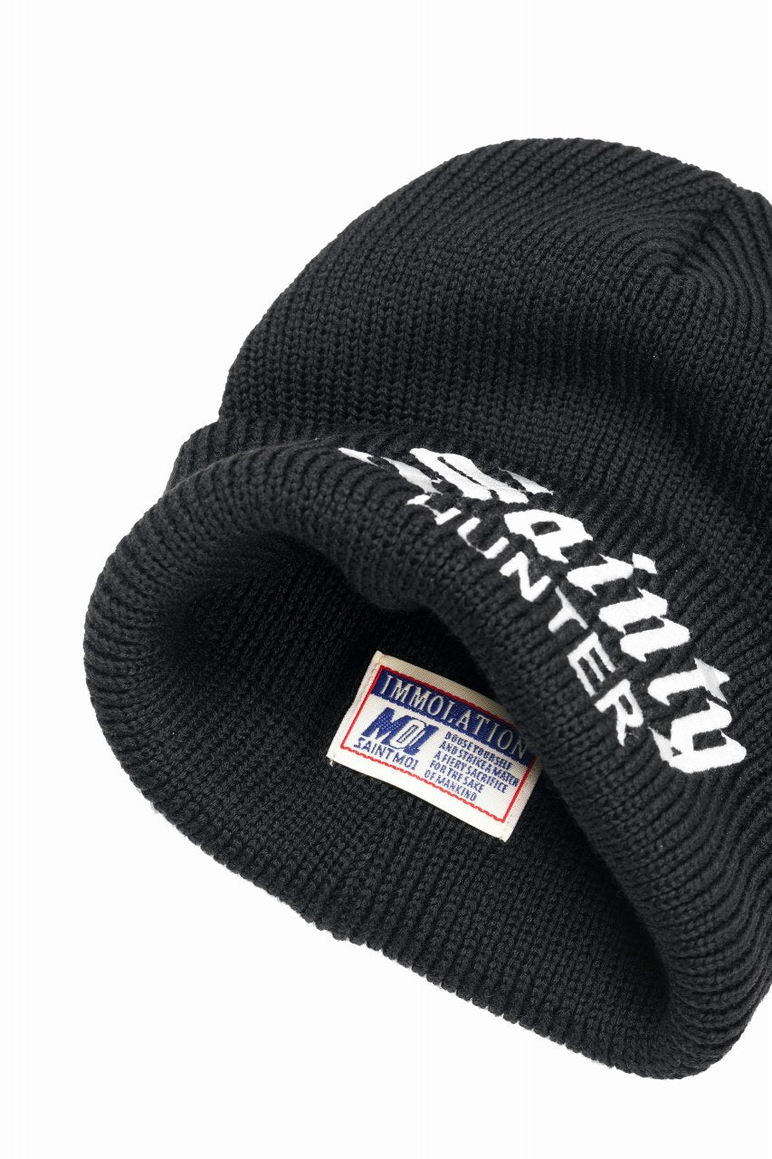 画像をギャラリービューアに読み込む, SAINT Mxxxxxx × BOUNTY HUNTER KNIT CAP / SAINTY HUNTER (BLACK)