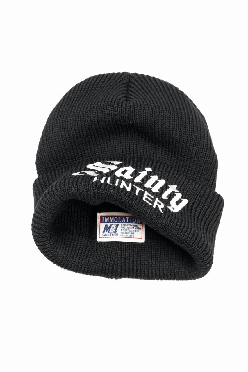画像をギャラリービューアに読み込む, SAINT Mxxxxxx × BOUNTY HUNTER KNIT CAP / SAINTY HUNTER (BLACK)
